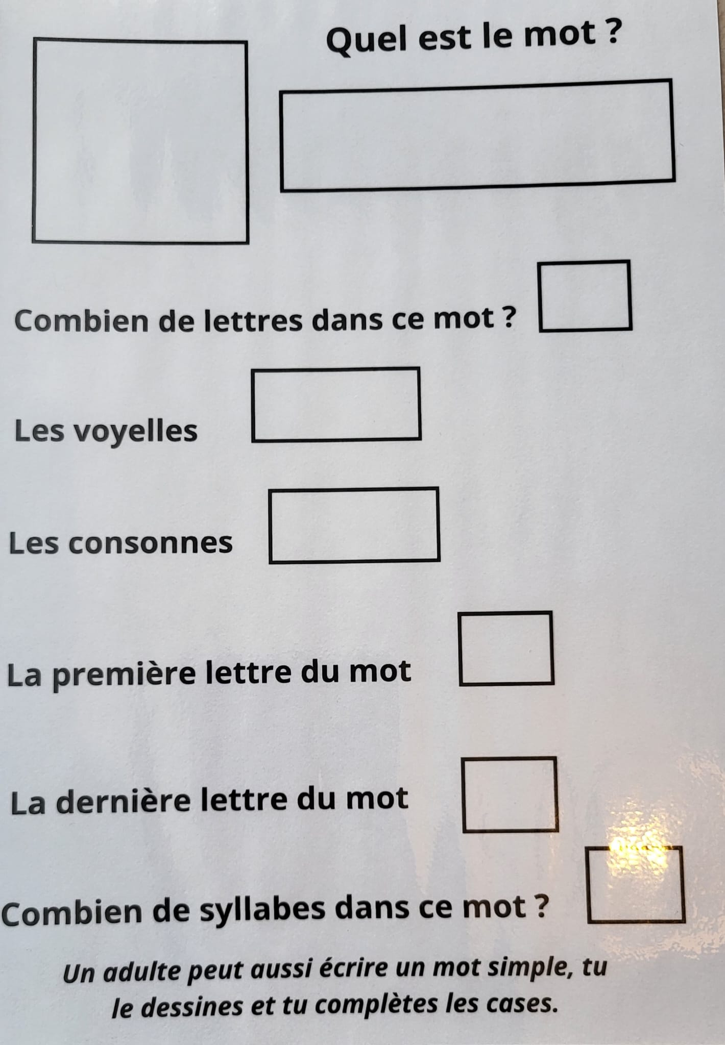 Je prépare mon CP