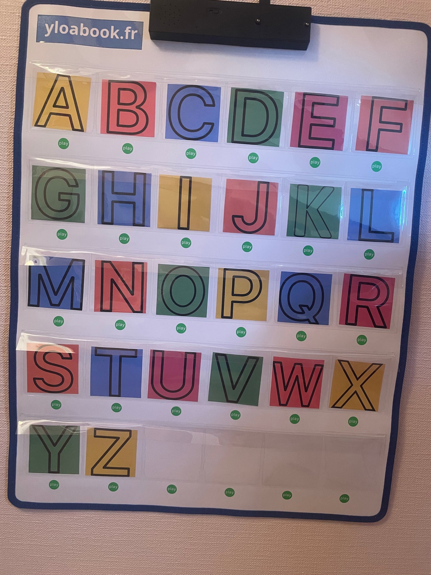 Étiquettes Alphabet A à Z – Lettres Colorées & Plastifiées (format 7x7 cm)