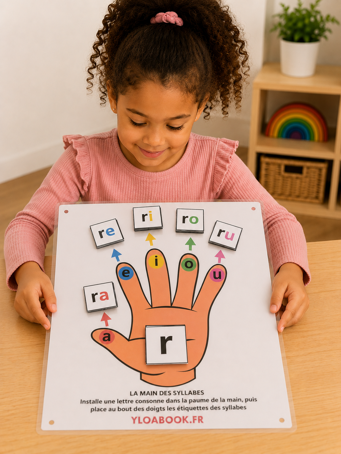LA MAIN DES SYLLABES- OUTIL LUDIQUE POUR APPRENDRE A LIRE - YLOABOOK