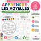 APPRENDRE A RECONNAITRE LES VOYELLES - SUPPORT PDF à télécharger