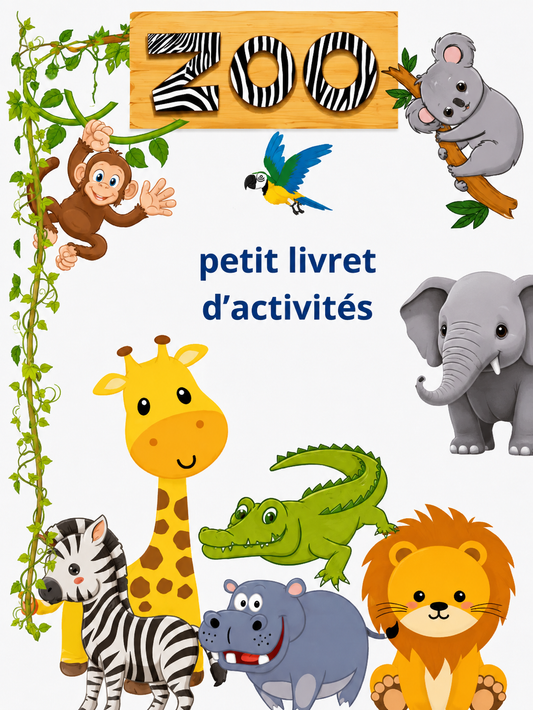Mon livret zoo – J’observe, je joue, j’apprends !