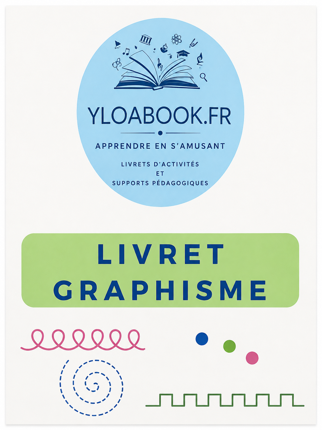 Livret de Graphisme-16 Fiches Plastifiées Réutilisables(A4)