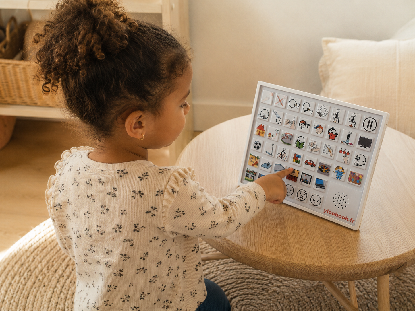 Le Petit Tableau Parlant – Tableau de communication sonore (44 pictogrammes)