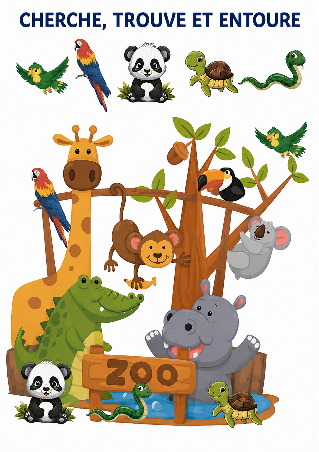 Mon livret zoo – J’observe, je joue, j’apprends !