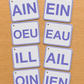 Cartes des sons - en Majuscule