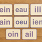 Cartes des sons - en minuscule script
