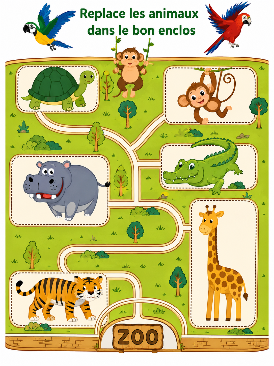 Mon livret zoo – J’observe, je joue, j’apprends !