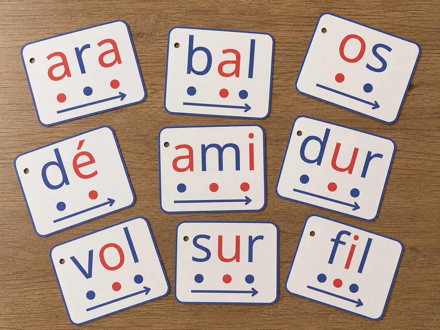 Cartes de lecture de mots