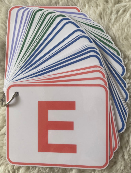 L'anneau des Sons cartes plastifiées pour apprentissage lecture avec code couleur voyelles, consonnes et sons complexes