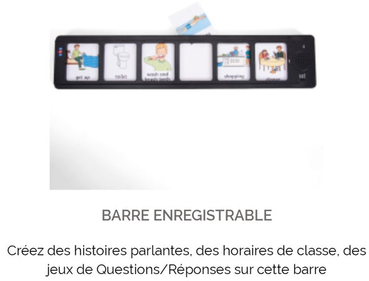 Barre enregistrable