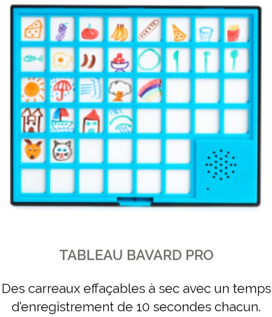Tableau bavard effaçable