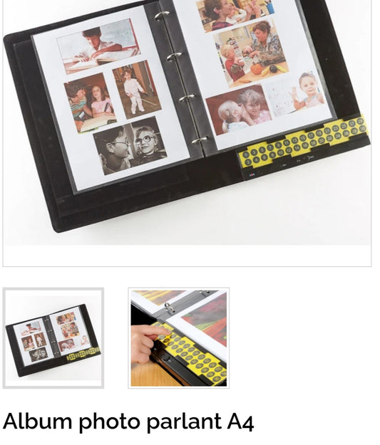 Album photos parlant format A4