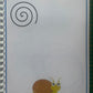 Page de livret graphisme avec spirale escargot pour motricité fine enfant A4 plastifié réutilisable