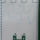 Page du livret de graphisme avec exercice de tracé des créneaux d’un château en plastique réutilisable A4