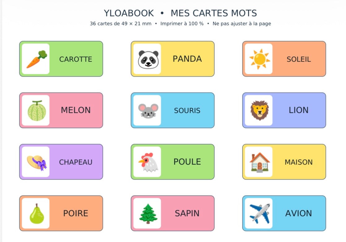 Je construis mes mots – Jeu de lecture et d'écriture à imprimer | PDF 6,90 €
