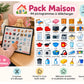 Présentation du support YLOABOOK : Objets de la maison : pictogrammes PDF pour petit tableau