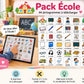 Présentation du support YLOABOOK : École : pictogrammes PDF pour petit tableau